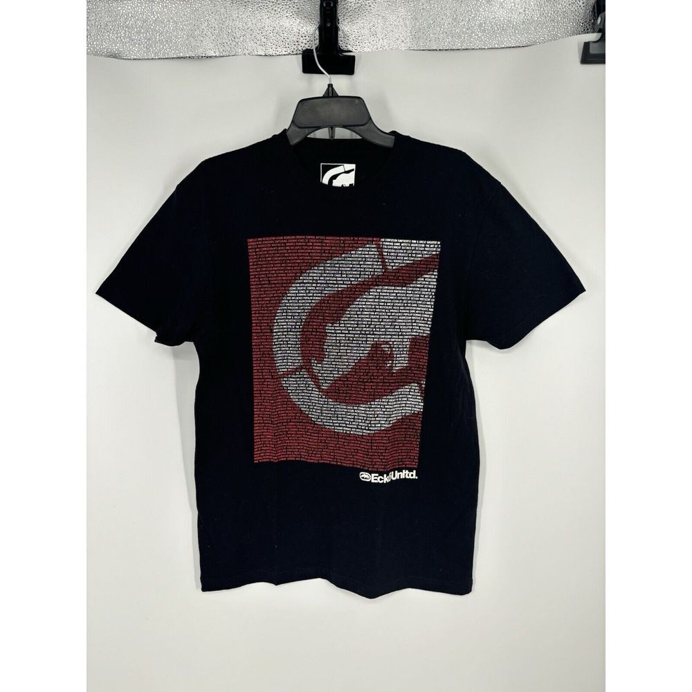 Ecko Unltd Y2K Graphic Tee‎ Short Sleeve Vintage Skater Rhino Logo Mens Small